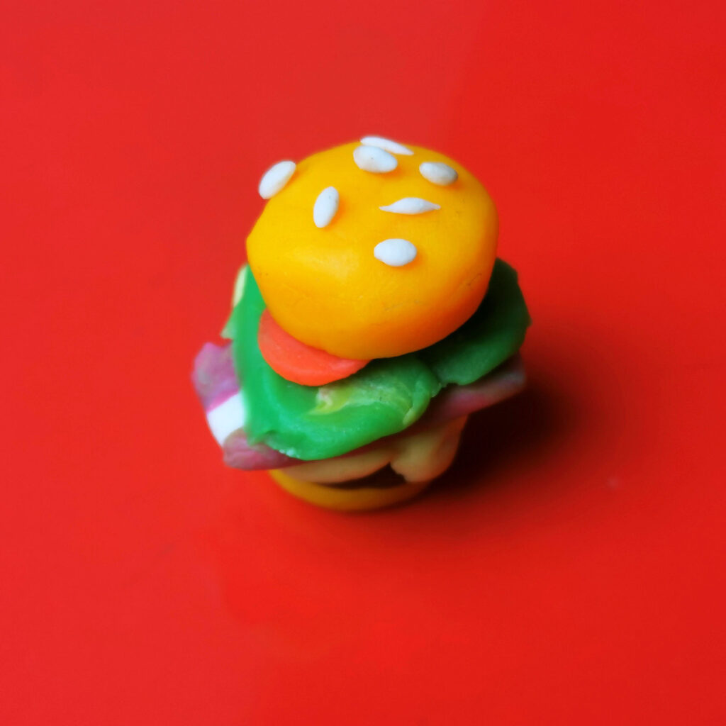 Burger pate à modeler