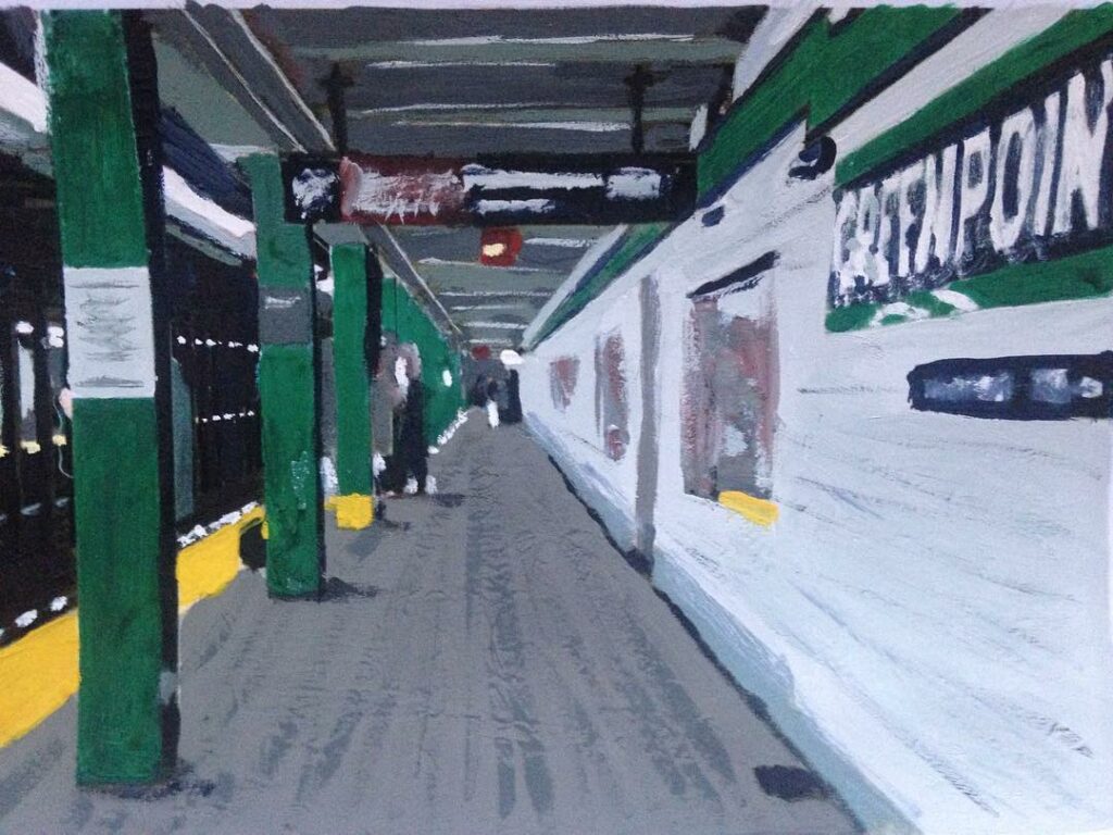 peinture gouache nyc metro