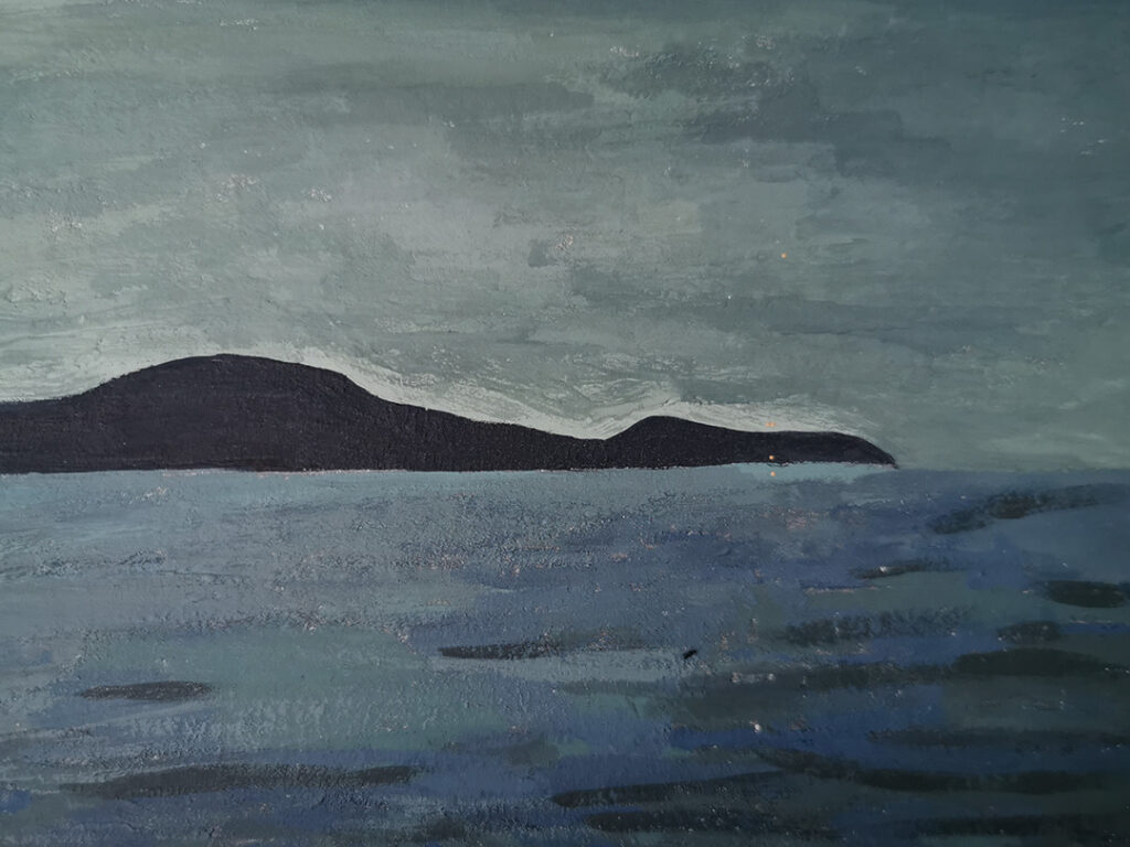 carte postale crete peinture gouache