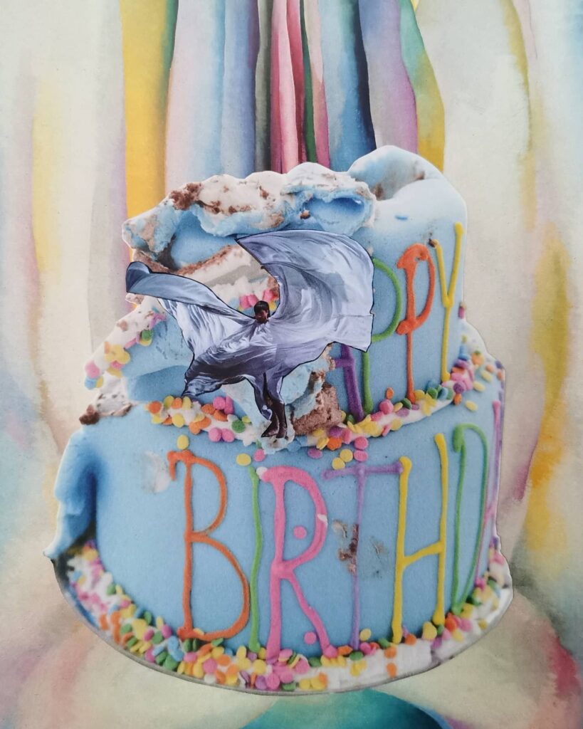 collage art food