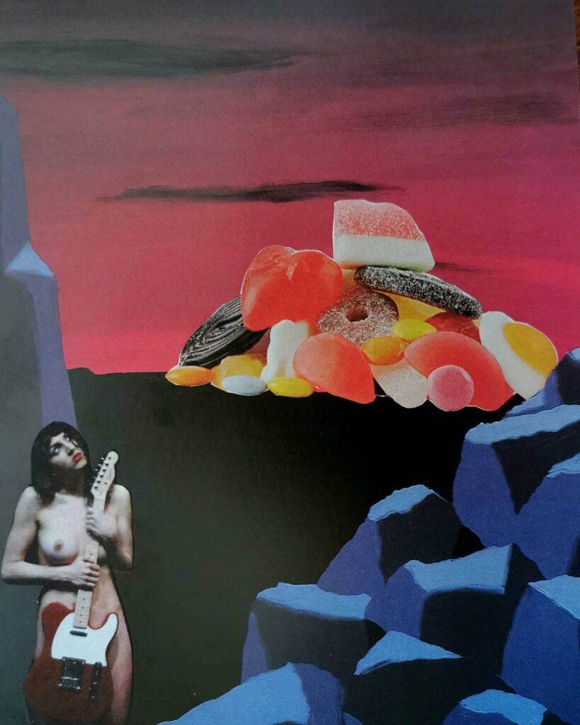 collage art food