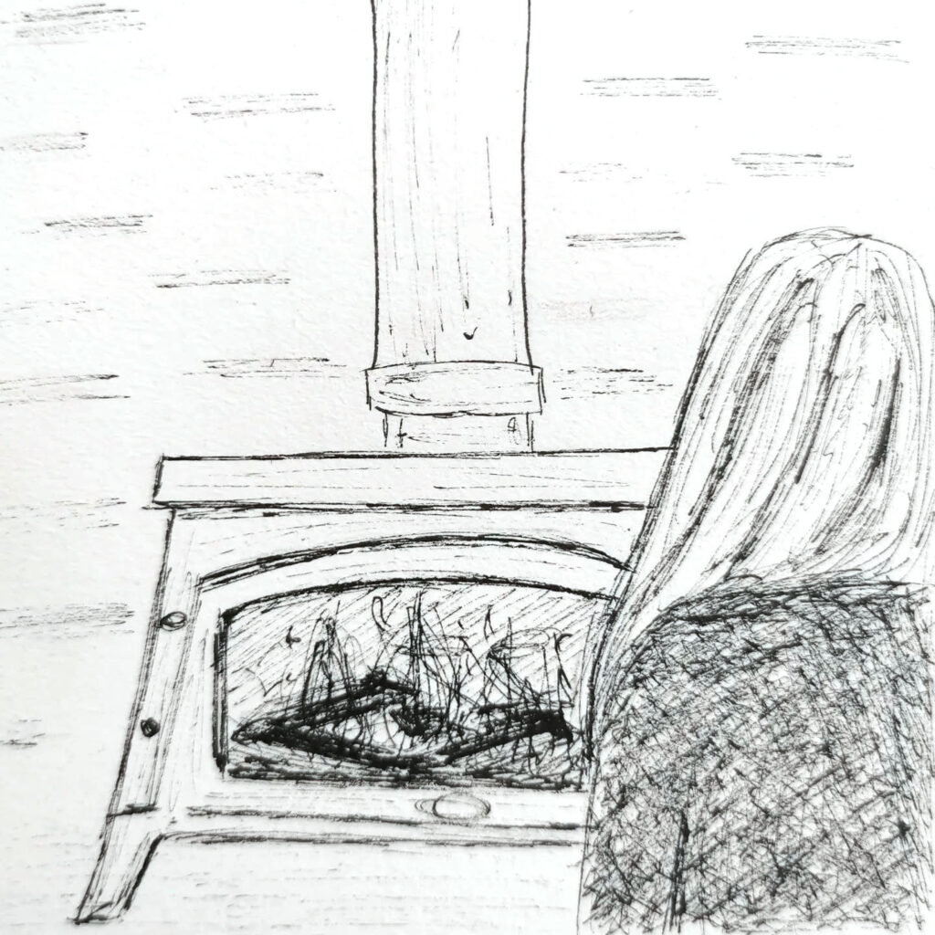 dessin inktober feu