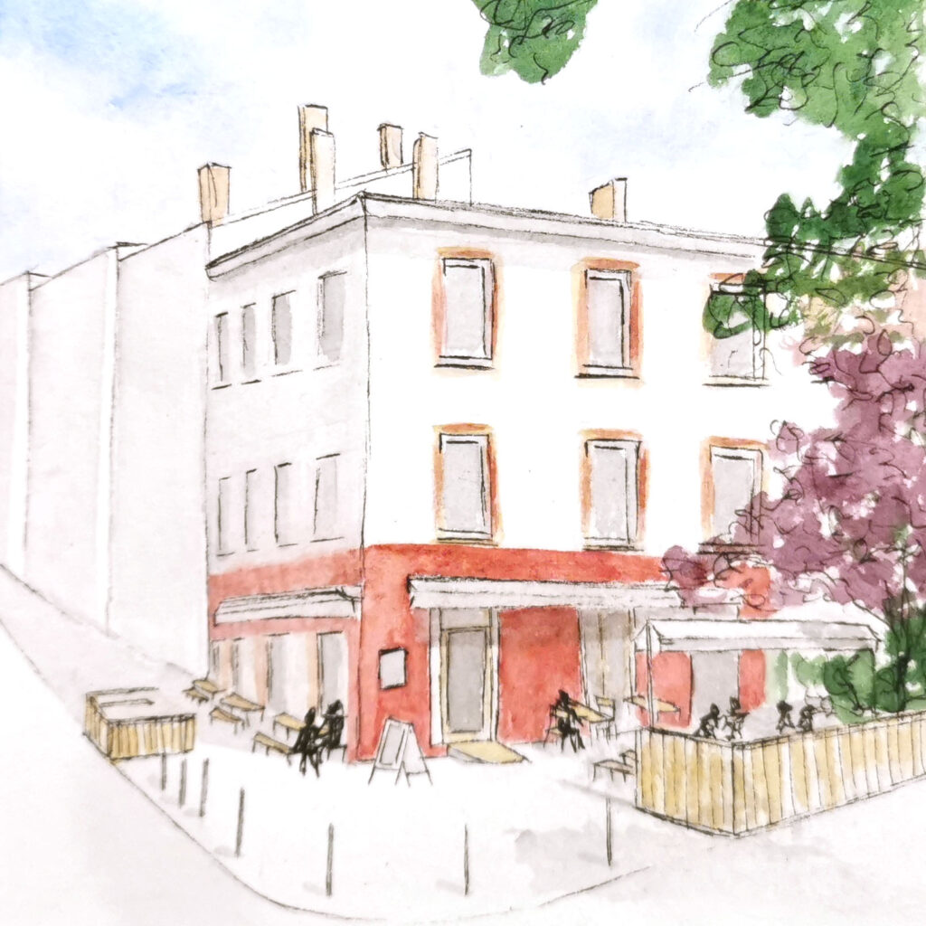aquarelle cafe des innovents lyon