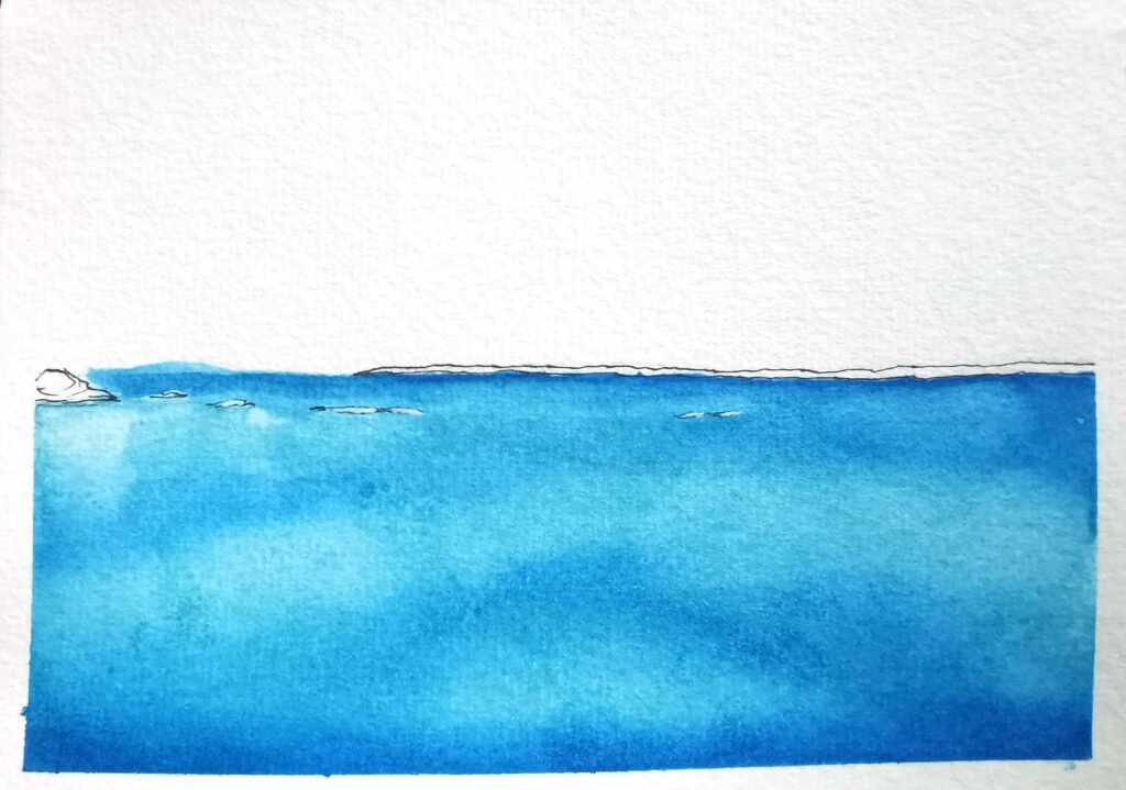 plage encre de chine