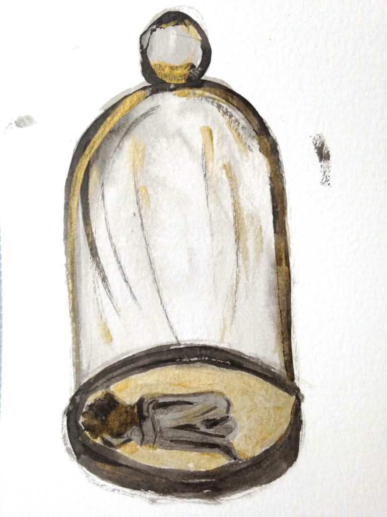 encre dorée cloche