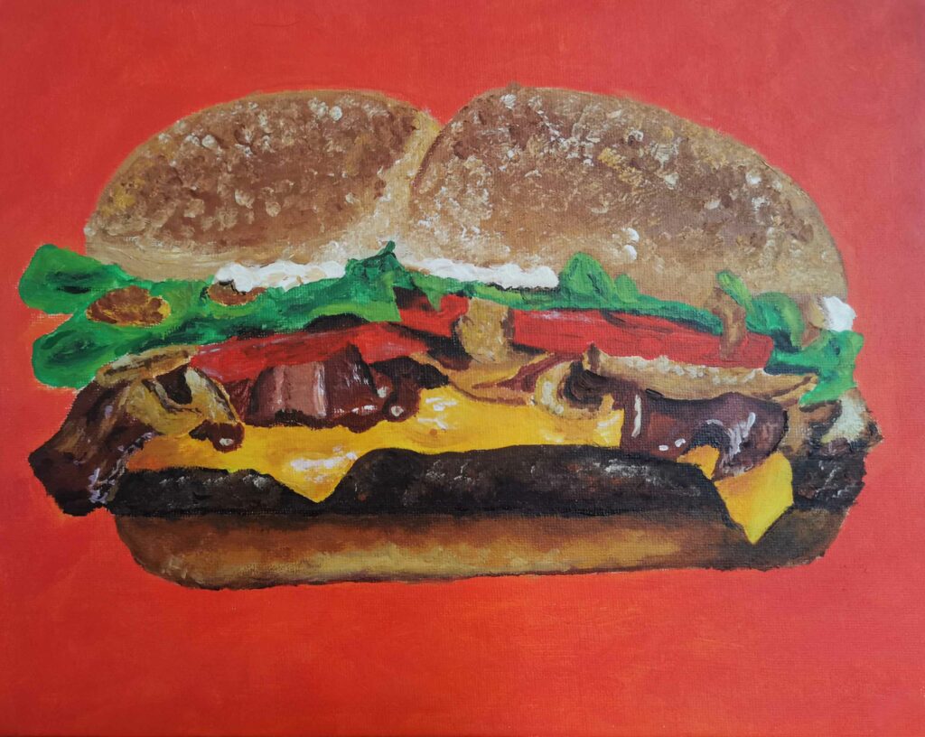 acrylique burger