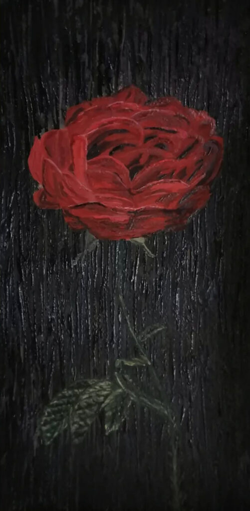 peinture rose acrylique