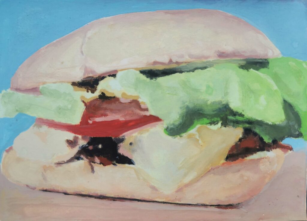 burger gouache