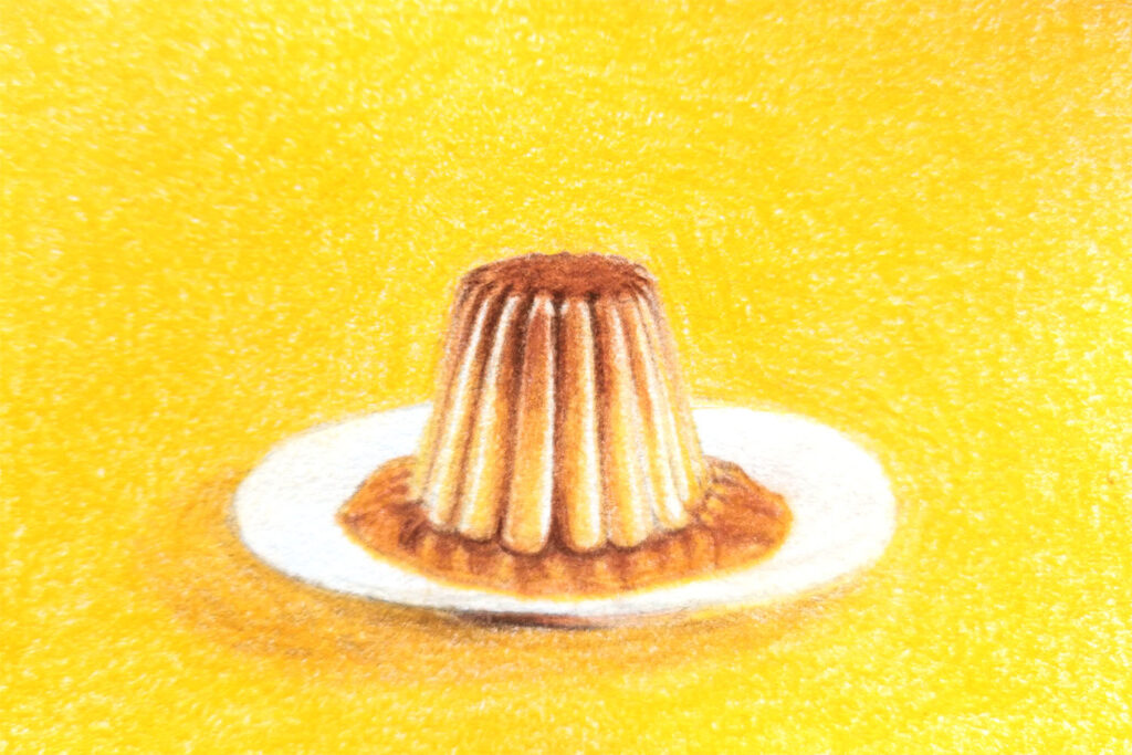 Flan aux crayons de couleur